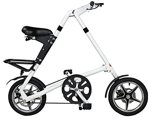 Folding Bike : ZLYJ Mini Folding Bicycle 16 "Dual Disc Brakes Folding City Bike Wheel Aluminum Frame C, 16inch