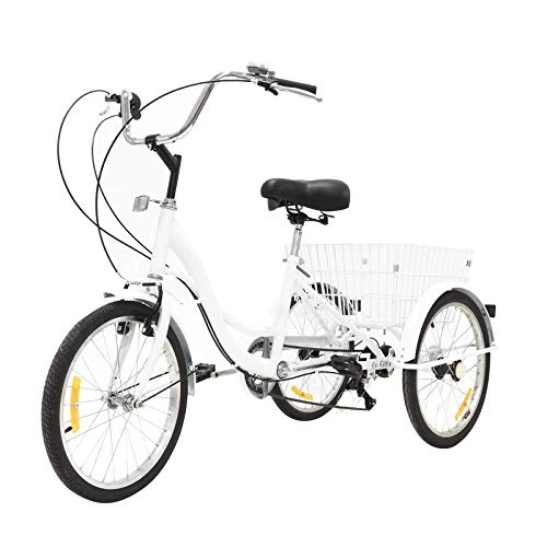 Folding Bike : ZSMLB Adult Road Bikes Mountain BikesAdult Tricycle with Steel Frame | Folding Tricycle with Large Bike Basket | Folding Trike | Adult Trike Bike for Women Men Errands Exercise Mobility Fun