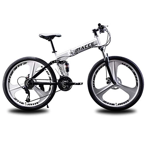Folding Bike : ZWPY Foldable Mountain Bike, Outroad Bicycles, MTB Bicycle, 27 Speed, 26 Inches Wheel, Dual Disc Brake Folding Bike, for Endurance Training