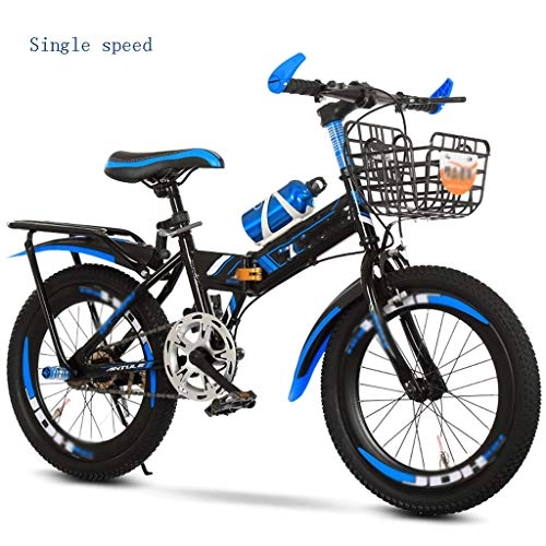 Folding Bike : Zxb-shop Folding Bikesc Folding Children's Bicycles, 7-8-10-12-15 Years Old, Middle School Children, Primary School Students, Mountain Bikes, Boys, Bicycles foldable bicycle (Size : 22inch)