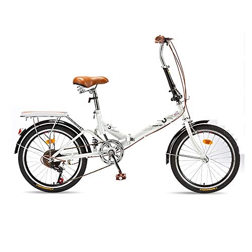 Folding Bike : ZYD Folding Bike for Adults Men and Women 6 Speed Lightweight Mini Folding Bike with V Brake