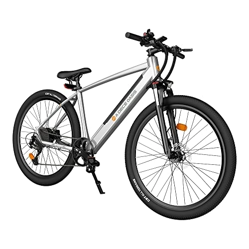 Hybrid Bike : ADO DECE 300C Hybrid Commuter Electric Bike 27.5 inch City Road Pedelec E bike, With a Shimano 9 Speed and Hydraulic Disc Brakes, Sliver…