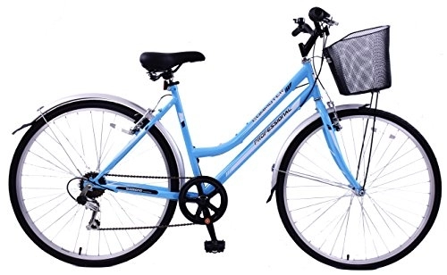 Hybrid Bike : Ammaco Pathway X2 Mens Hybrid Bike 700c Wheel 21" Alloy Black 24 Speed Bicycle
