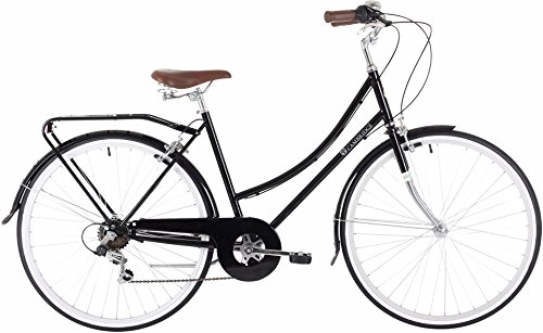 Hybrid Bike : Bobbin Cambridge Ladies Deluxe 6spd Hybrid Bike Black 19