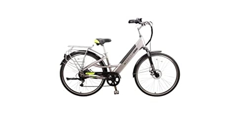 Hybrid Bike : Dallingridge Harlow Step Through Hybrid Electric Bike 700c Wheel 6 Speed 36v 14ah Satin Silver