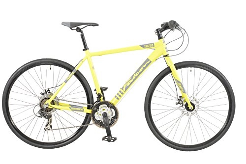 Hybrid Bike : Falcon Men Traffic Hybrid Bike, Yellow, 12 Years