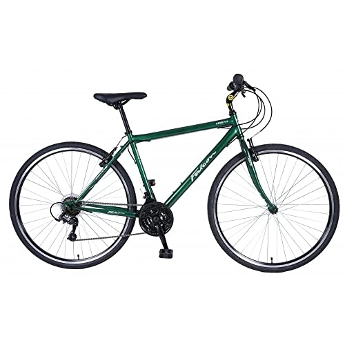 Hybrid Bike : Hard To Find Bike Parts Falcon Urban 700c Wheel Mens 19'' Frame Trekking Hybrid Green Commuter Bike