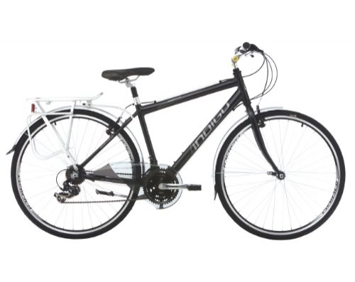 Hybrid Bike : indigo Men's Regency LX Hybrid Bike - Black, 17 Inch