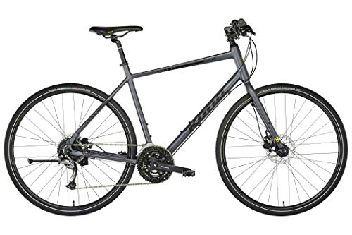 Hybrid Bike : Kona Dew Plus Hybrid Bike grey Frame Size 46cm 2018 hybrid bike men