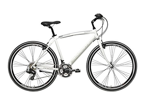Hybrid Bike : Men's Hybrid Bike Cycles Adriatica Boxter FY with Aluminium Frame, 28Inch Wheel Shimano 21Speed, Bianco