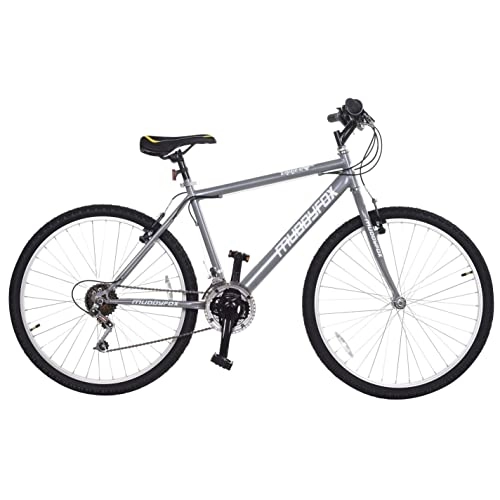 Hybrid Bike : Muddyfox Men Excel 26 Inch Hybrid Bike Grey 26 Inch