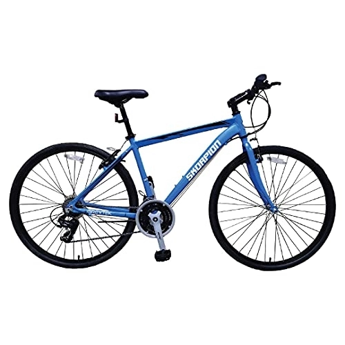 Hybrid Bike : N / A1 Skorpion - Men's Hybrid Bike - City Bike 700c Tyres, 18” Bike Frame (Blue)