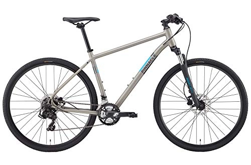 Hybrid Bike : Pinnacle Cobalt 1 2019 Mens 700C Urban City Leisure Hybrid Bike Silver Grey XL