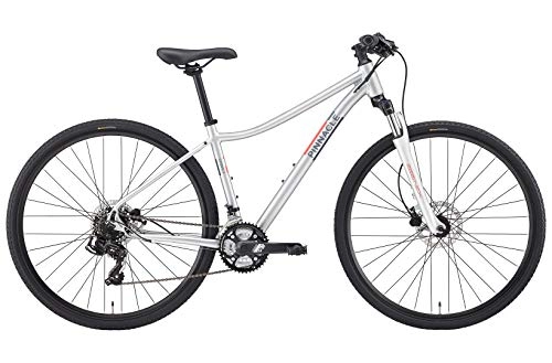Hybrid Bike : Pinnacle Cobalt 1 2019 Womens 700C Urban City Leisure Hybrid Bike Silver Grey M