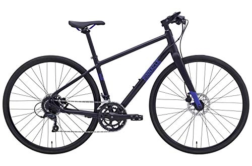 Hybrid Bike : Pinnacle Neon 3 2019 Womens Hybrid Bike 18 Speed Disc Brake 700c Wheels Black