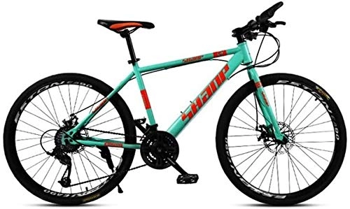 Hybrid Bike : PLYY Hybrid Bike Adventure Bike, 26-inch Wheels With Disc Brakes, Men And Women, City Exercise Bike, Multiple Colors (Color : Green, Size : 21 speed)