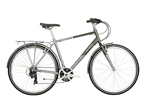 Hybrid Bike : Raleigh - PNP17MT - Pioneer 700c 21 Speed Men's Hybrid Bike in Black / Silver Size Small