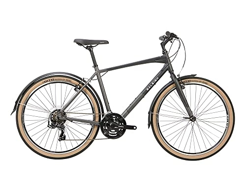 Hybrid Bike : Raleigh - STA16MT - Strada 650b 21 Speed Men's Hybrid Bike in Black / Grey Size Small