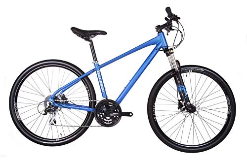 Hybrid Bike : Raleigh Strada TS 2 650b Wheel Matte Blue Hybrid Bike 16