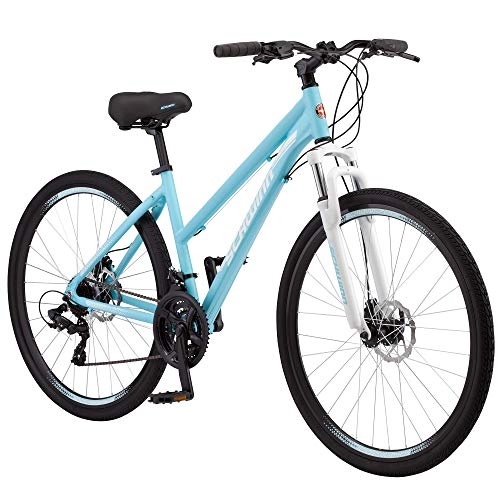 Hybrid Bike : Schwinn Women's Comfort Hybrid Bike, GTX 2, 16-Inch Frame, Light Blue