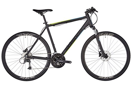 Hybrid Bike : SERIOUS Sonoran Hybrid Bike black Frame Size 60cm 2018 hybrid bike men