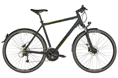 Hybrid Bike : SERIOUS Sonoran S Hybrid Bike black Frame Size 48cm 2018 hybrid bike men