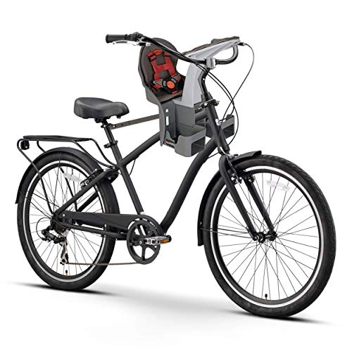 Hybrid Bike : sixthreezero Men's EVRYdaddy Hybrid Bicycle, Matte Black, 19