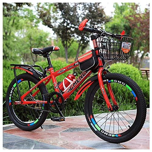 Mountain Bike : 20 Inch (About 66.6 Cm) Mountain Bike Road Bike Double V Brake High Carbon Steel Sports Wheels Suitable for Adult Men And Women, Red