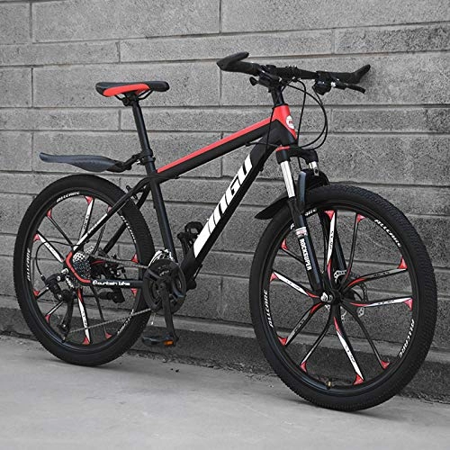 Mountain Bike : 21 / 24 / 27 / 30 Variable Speed Mountain Bike, 26 Inch Adult Bike, MTB Suspension Mens Bicycle, with Fenders, bicycle For Adult Men And Women Teens-27Speed-S