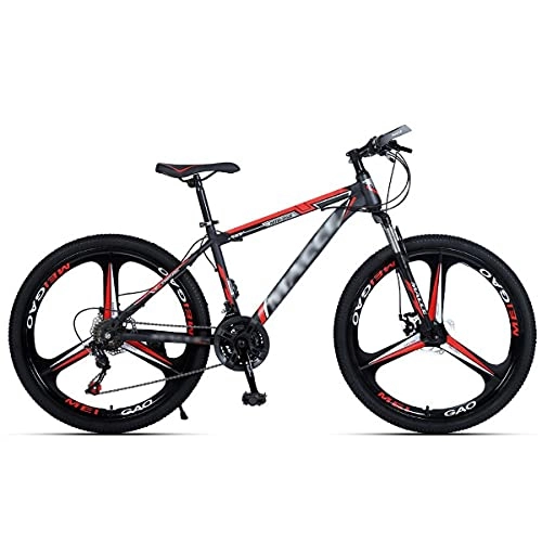 Mountain Bike : 21 / 24 / 27 Speed Lightweight 3 Spoke Wheels Mountain Bikes Dual Disc Brakes Suspension Fork 24 / 26 Inch Mountain Bike For Adult And Youth