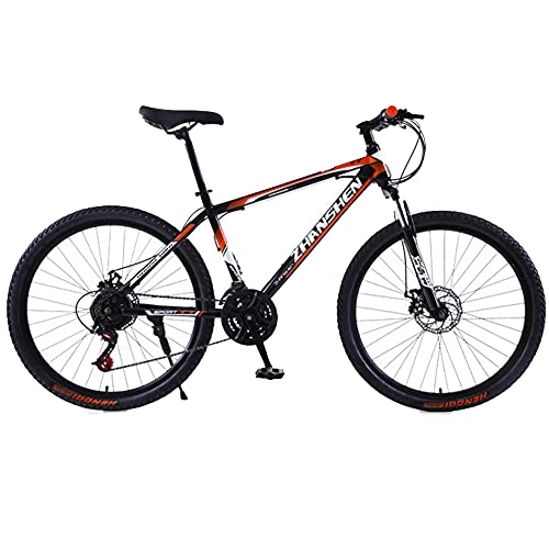 Mountain Bike : 21-30 Speed Mens Mountain Bike, 24 / 26inch Adult Offroad Bicycle, City Commuter Road Bike, Suspension Fork and Disc Brake