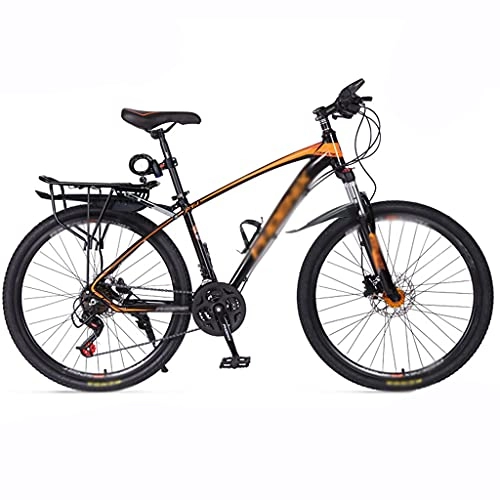 Mountain Bike : 24 / 26 / 27.5 Inch Variable Speed Bicycle, Off-road Mountain Bike Bicycle Bicycle Adult Student(Color:Aluminum alloy frame-black orange)