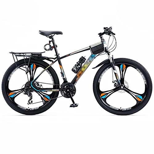 Mountain Bike : 24 / 26 / 27.5 Inch Variable Speed Bicycle, Off-road Mountain Bike Bicycle Bicycle Adult Student(Color:Three Knife Wheel-Blue Orange)