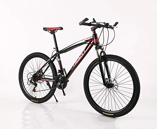 Mountain Bike : 24 / 26 inch mountain bike mtb with disc brake bicycle for men women, 21 / 24 / 27 / 30 speeds shimano drive (Color : Red, Size : 26inch 27 Speed)