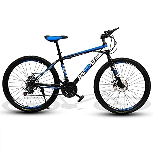 Mountain Bike : 24 / 26inch Adult Mountain Bikes, 21-27 Speed Mens Womens Mountain Bicycles, Youth Road Bikes with Disc Brakes and Suspension Forks
