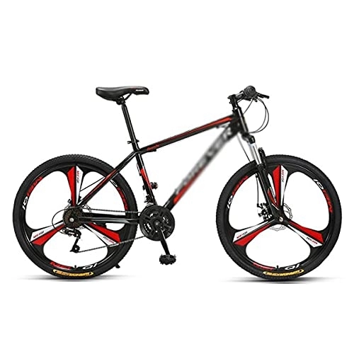 Mountain Bike : 24 / 27-Speed Mountain Bikes for Boys Girls Men and Wome 26 Inches Wheels Disc Brake Bicycle with Carbon Steel Frame / Red / 27 Speed