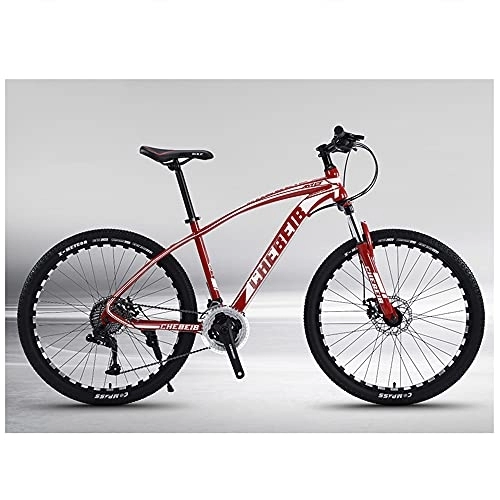 Mountain Bike : 24-30 Speed Mountain Bikes for Men and Women, 24-26inch Adult Carbon Steel MTB Bicycles, Full Suspension Road Bikes, Disc Brakes, Multi-Color Options