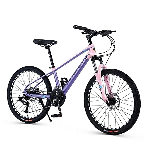 Mountain Bike : 24 Inch Mountain Bike, 24 / 27 Speed Aluminium Alloy Frame, hard-tail mountain bike with Hydraulic Lock Out Fork and Hidden Cable Design, Dual Disc Br