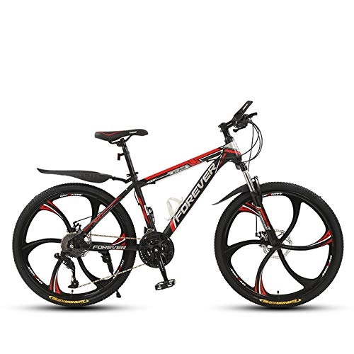 Mountain Bike : 24 Inch Mountain Bike Bicycle for Mens Womens Professional 21 / 24 / 27 / 30 Speed Bike Lightweight High-carbon Steel Frame Offroad Bike for Travel Commute, D, 24" 24 speed