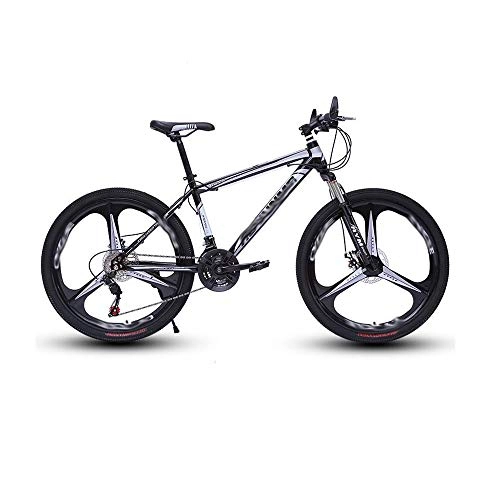 Mountain Bike : 24-inch Mountain Bike, Dual Disc Brakes, Variable Speed And Shock-absorbing Bikes, Suitable For Any Rider, White