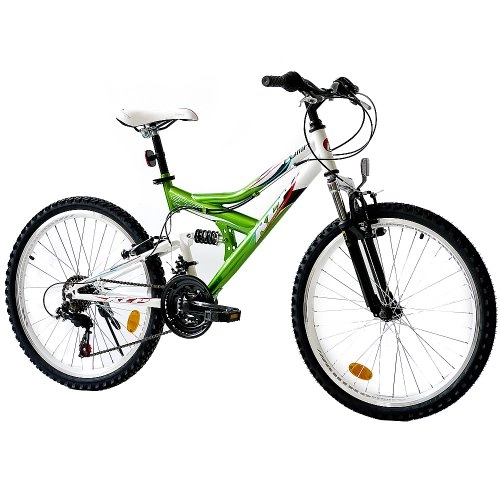 Mountain Bike : 24" KCP MOUNTAIN BIKE Youth Kids Bike RITA with 21 speed Shimano white green - (24 inch)