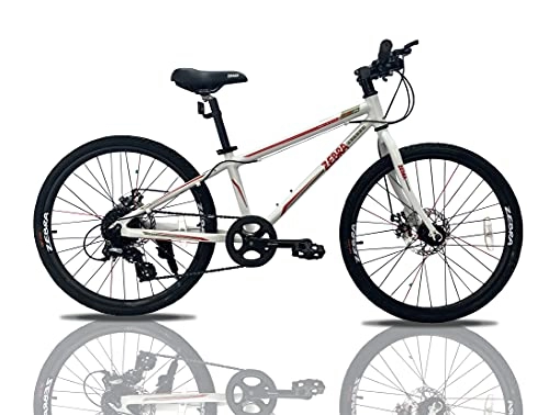 Mountain Bike : 24" Lightweight Alloy City Bikes Kids Bicycles Light Weight Cycle 24" Wheels 8 Gears & Dual Disc Brake