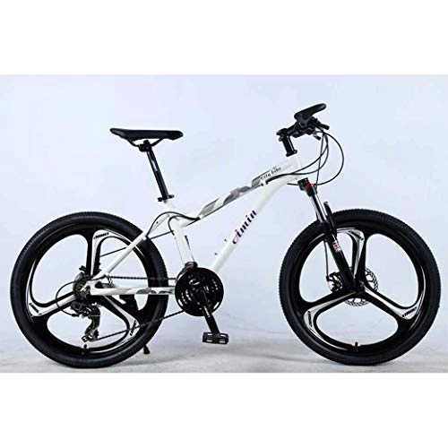 Mountain Bike : 24In 21-Speed Mountain Bike for Adult, Lightweight Aluminum Alloy Full Frame, Wheel Front Suspension Female off-road student shifting Adult Bicycle, Disc Brake