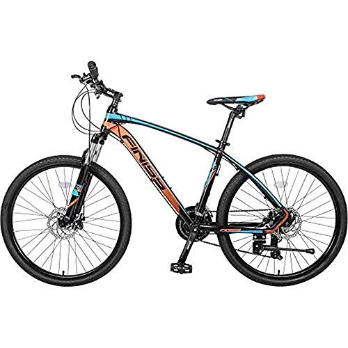 Mountain Bike : 26 Aluminum Cycling Sports Bicycle Mountain Bike 24 Speed Mountain Bicycle with Suspension Fork for Man Woman Youth&Adult-Blue