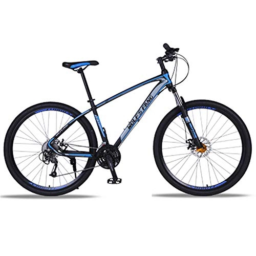 Mountain Bike : 26 inch 21 / 24 / 27 speed mountain bike-mechanical brake-suitable for outdoor bicycles for adult students Black Black blue-27 speed