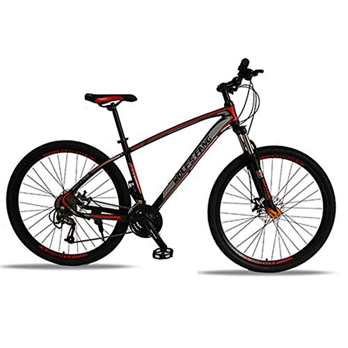 Mountain Bike : 26 inch 21 / 24 / 27 speed mountain bike-mechanical brake-suitable for outdoor bicycles for adult students Black blue-27 speed