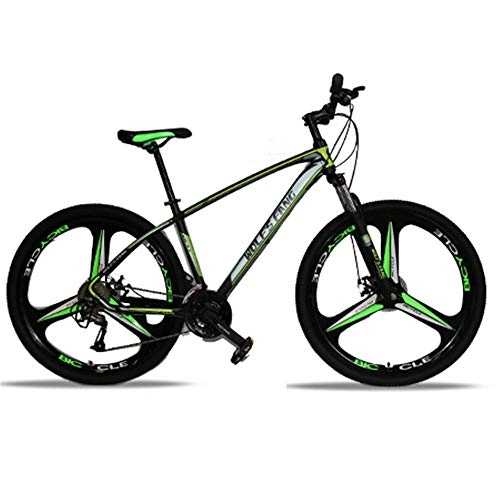 Mountain Bike : 26 inch 21 / 24 / 27 speed mountain bike-mechanical brake-suitable for outdoor bicycles for adult students Black dark green-24 speed