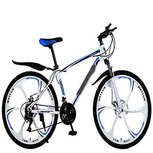 Mountain Bike : 26 Inch 21-30 Speed Mountain Bike | Male And Female Adult Bicycle Mountain Bike | Double Disc Brake Bicycle Mountain Bike (Color : A, Inches : 26 inches)
