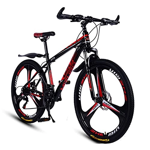 Mountain Bike : 26 Inch 21 Speed Off-road Bicycles, Fat Tires High Carbon Steel Suspension Youth Men and Women Mountain Bikes, Dual Disc Brake