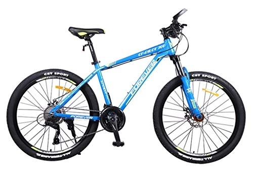 Mountain Bike : 26 Inch 27 Speed Mountain Bike Aluminum Alloy Frame For Adult Students Double Disc Brakes Are Available Soft Cushion Non-slip A